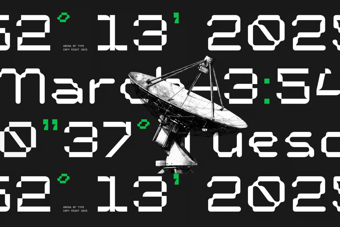 AOT Lost Contact Free Pixel Font – Regular & Rounded Styles 2