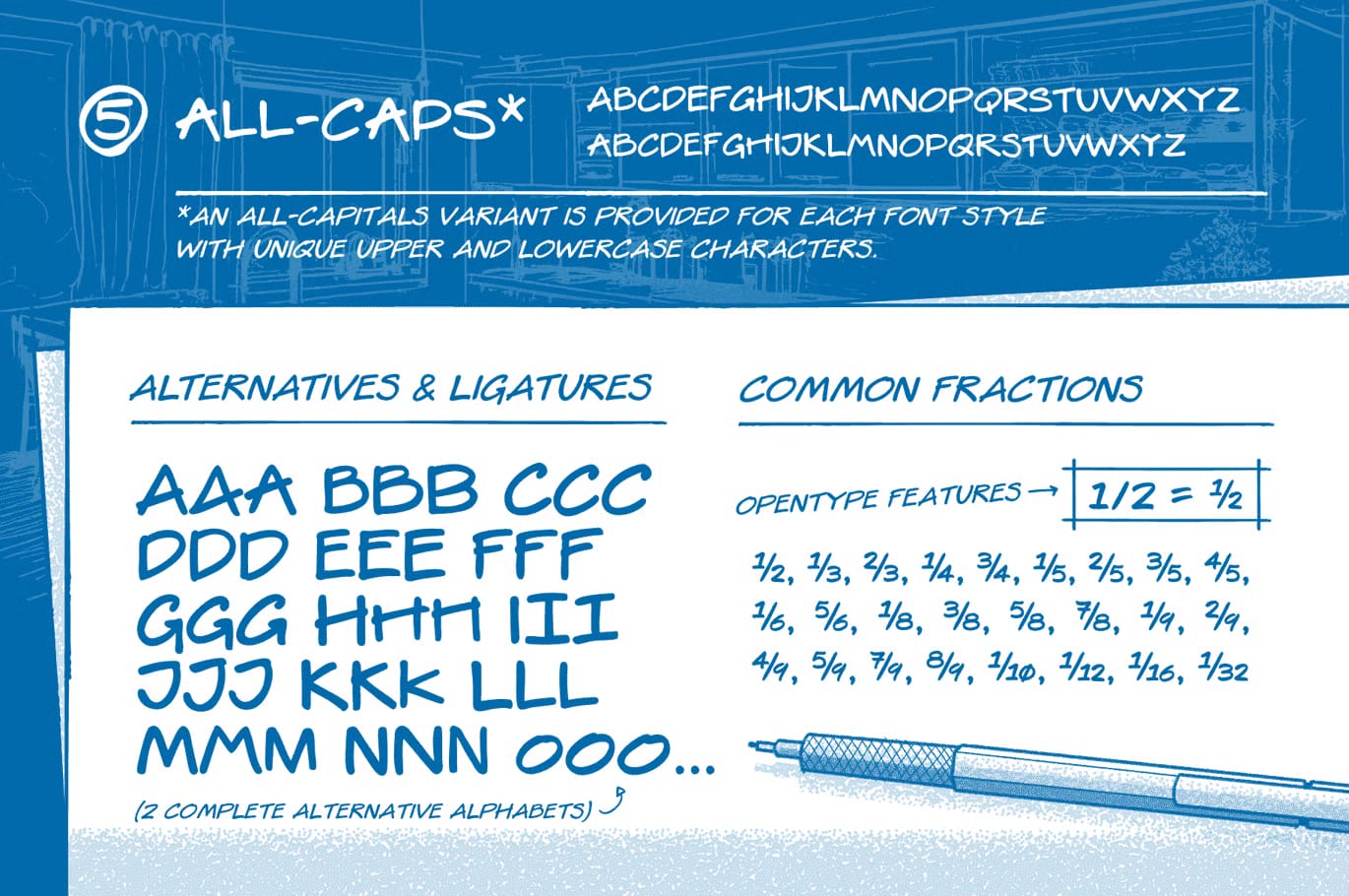 Architect Pro Free Font Family – Technical Handwriting Style 3