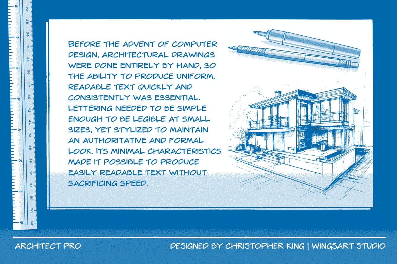 Architect Pro Free Font Family – Technical Handwriting Style 5
