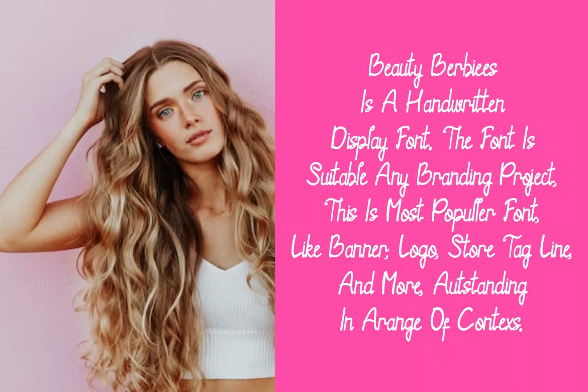 Beauty Barbiees Free Font 3
