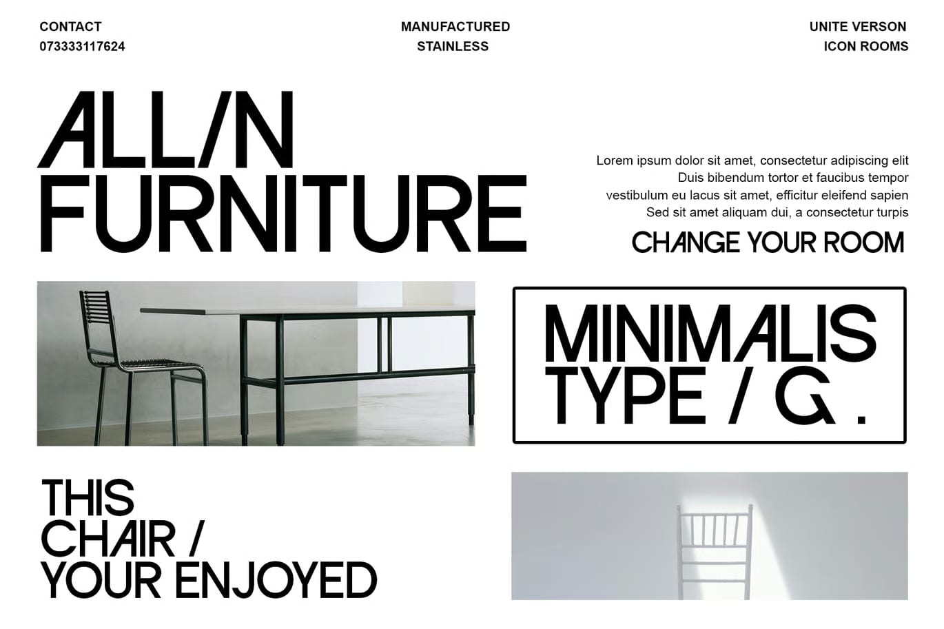 Call Free Room Free Sans-Serif Font 3