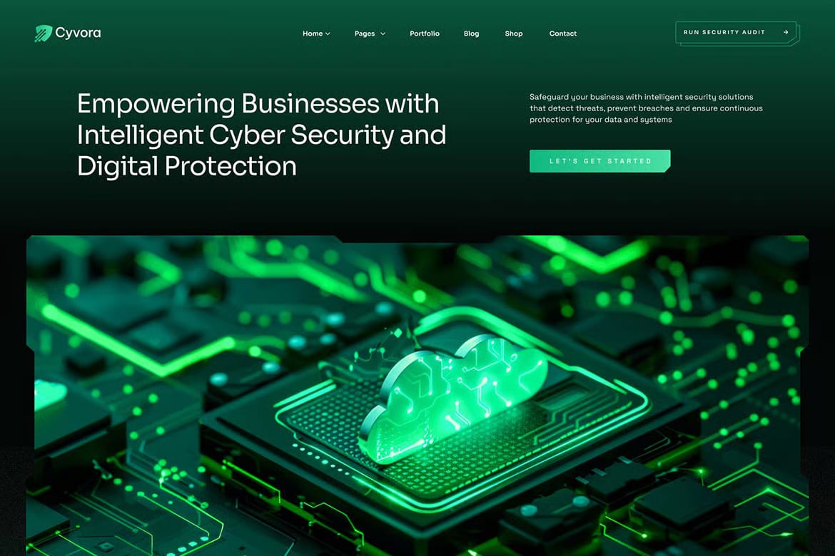 Cyvora – Free Cyber Security Services WordPress Theme 4