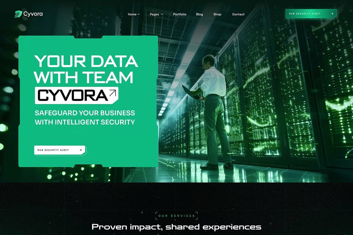 Cyvora – Free Cyber Security Services WordPress Theme 5