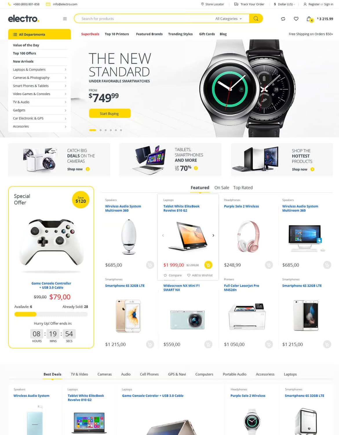 Electro Free Electronics Store WooCommerce Theme 2