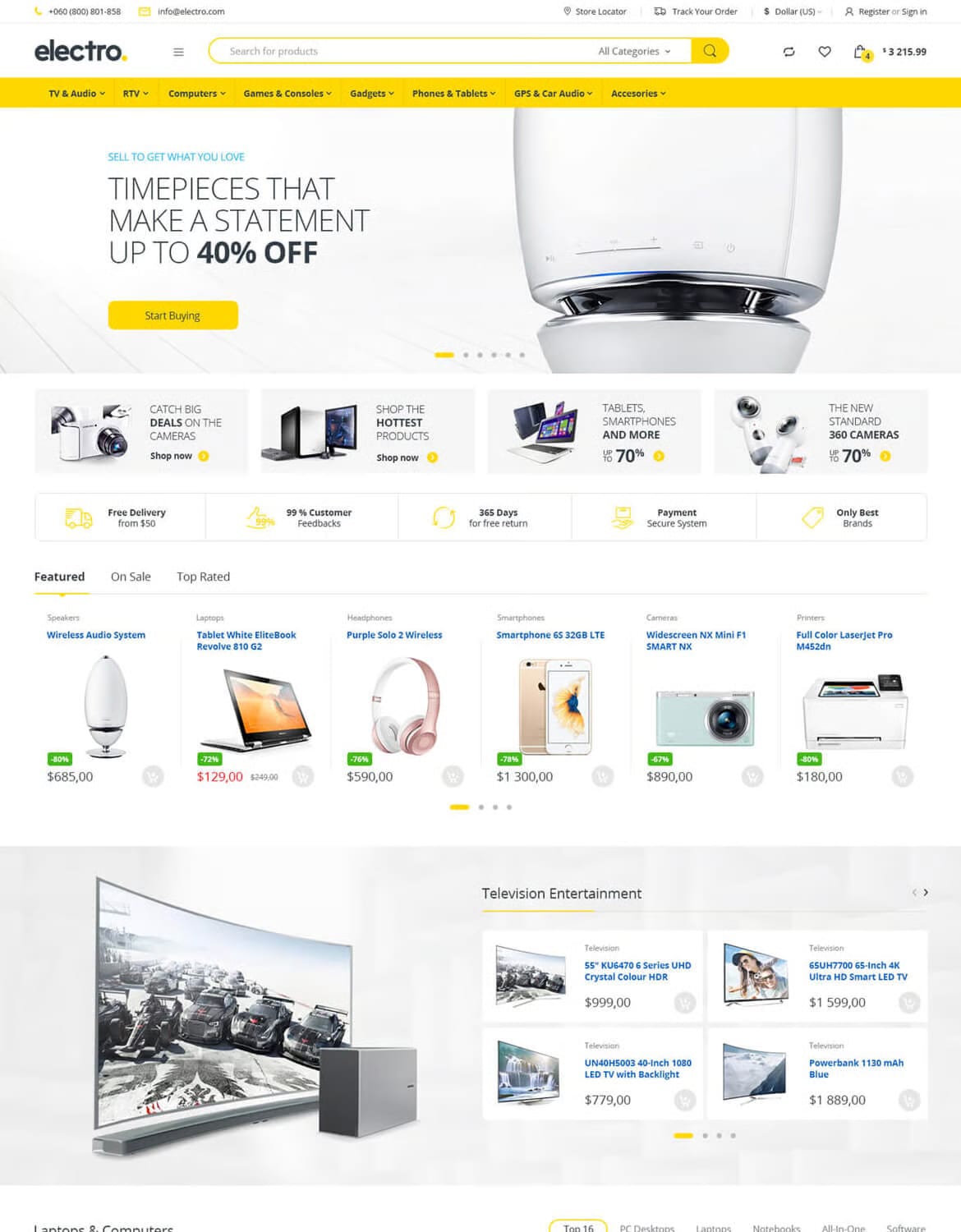 Electro Free Electronics Store WooCommerce Theme 6