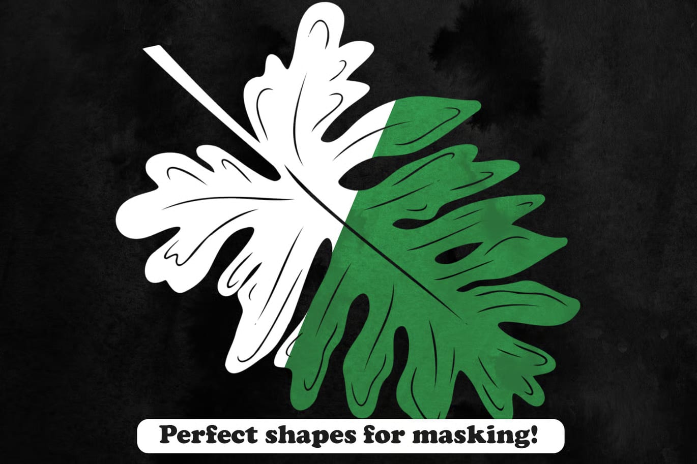 Free 27 Tropical Leaves Photoshop Stamp Brushes 2