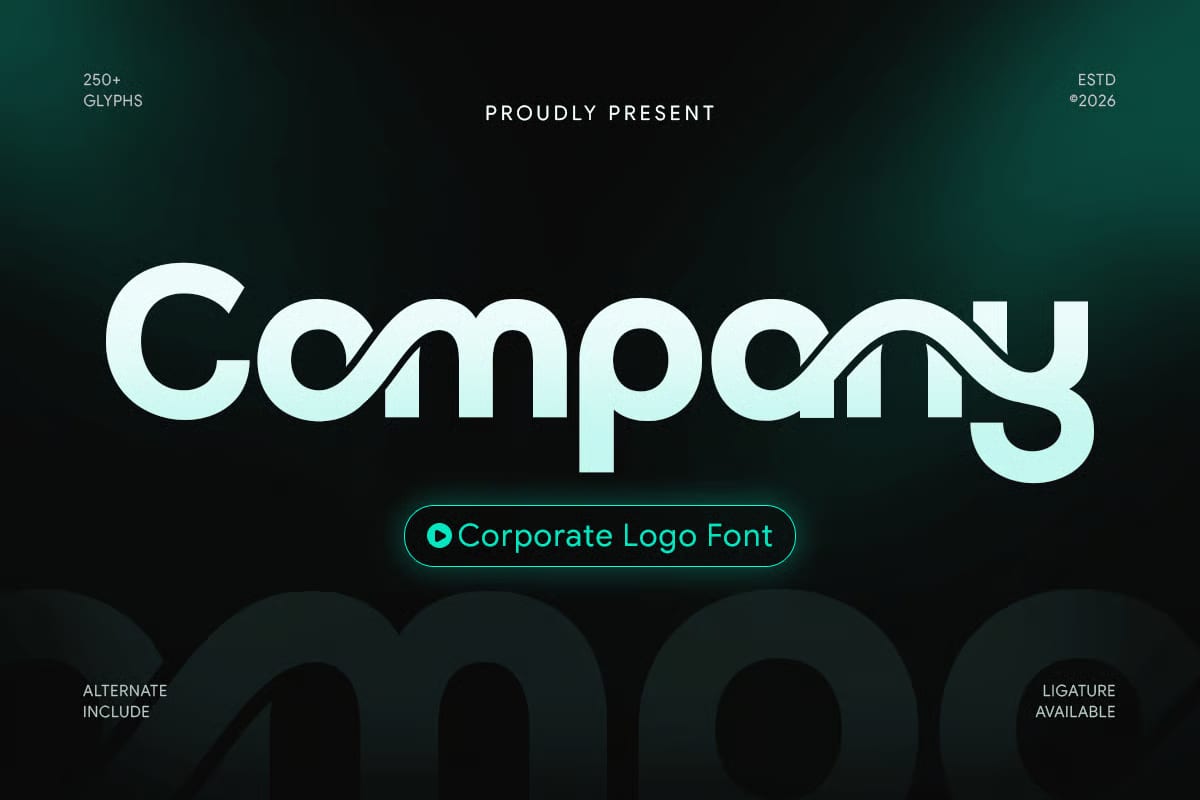 Free Company Corporate Logo Font 1