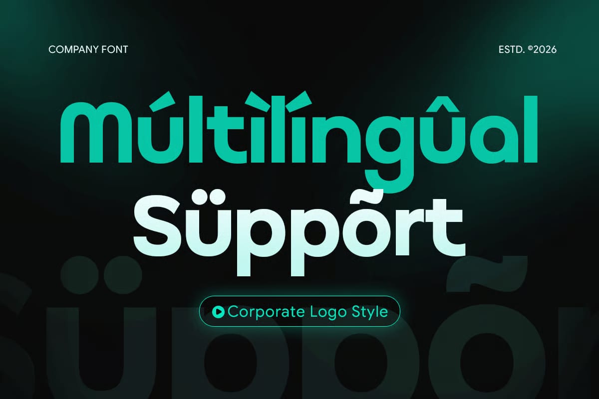 Free Company Corporate Logo Font 8