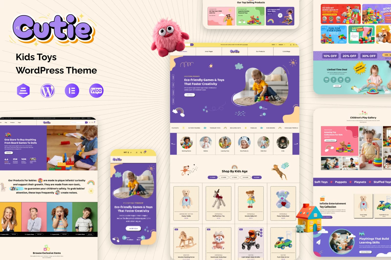 Free Cutie WordPress Theme – Kids Store & Children School WooCommerce Theme 1
