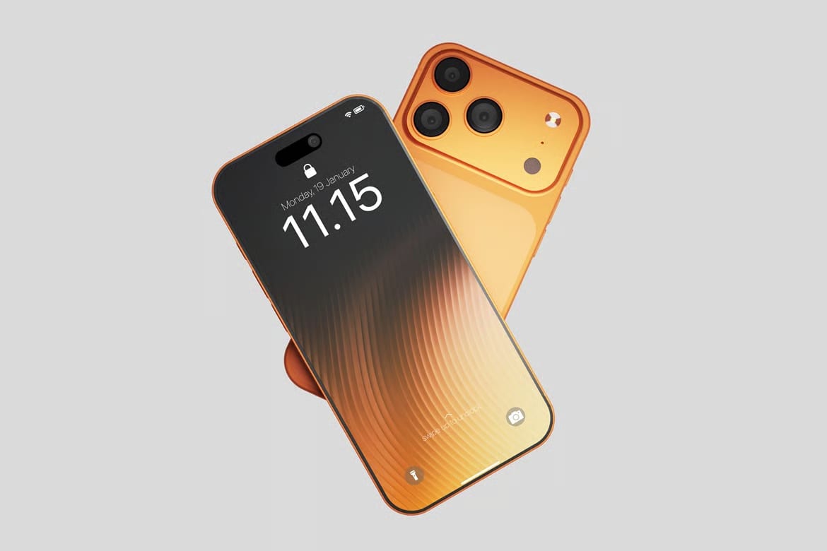 Free High Quality Realistic iPhone 17 Pro Mockup Set 2