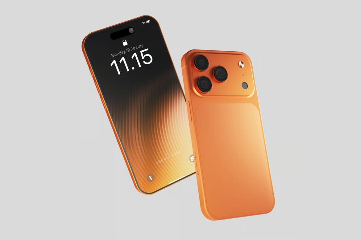 Free High Quality Realistic iPhone 17 Pro Mockup Set 3