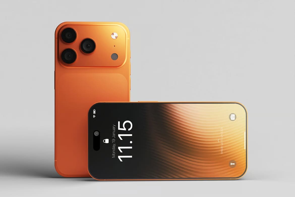 Free High Quality Realistic iPhone 17 Pro Mockup Set 4