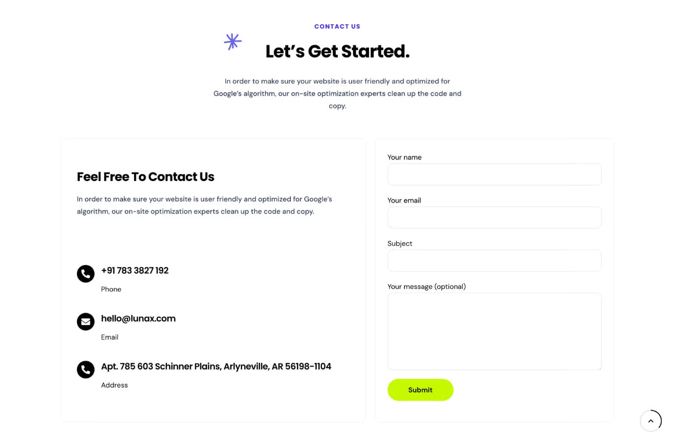 Lunax Free Digital Marketing Agency WordPress Theme 6