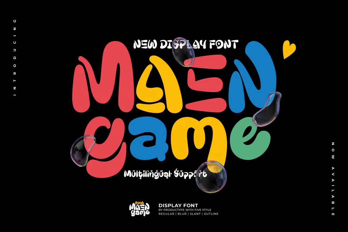 Maengame Free Display Font 1