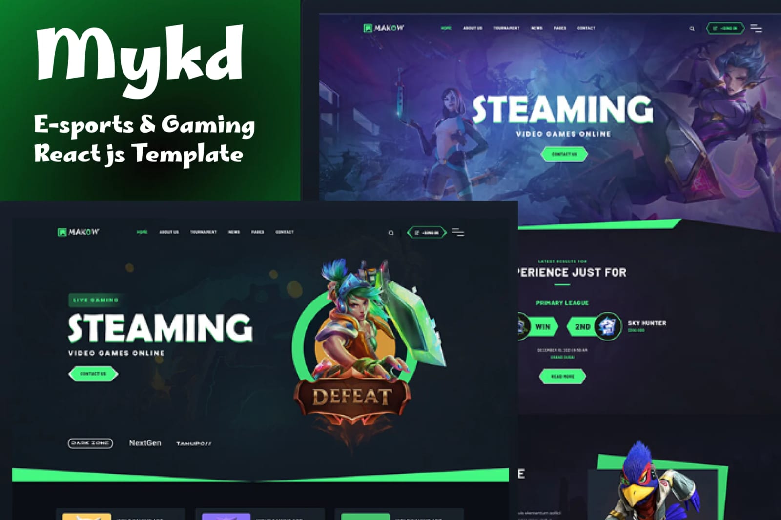 MYKD Free eSports and Gaming NFT ReactJS Template 1