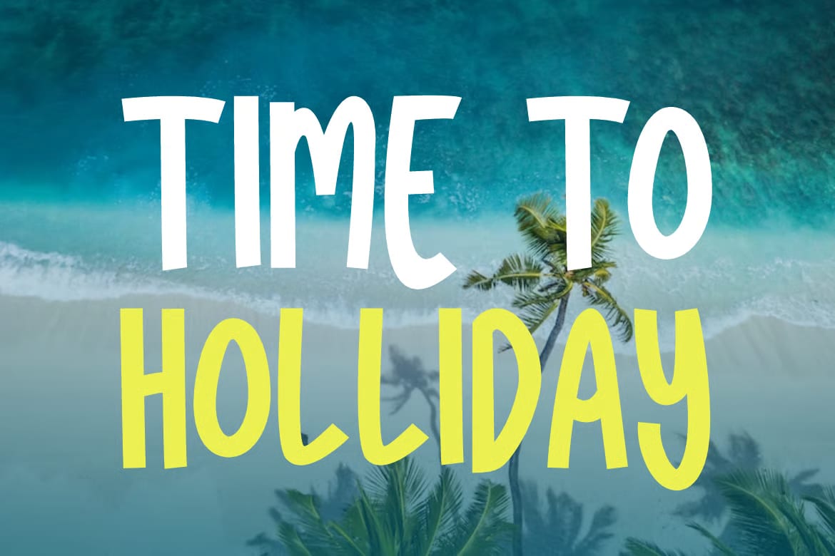 Road Summer Free Font 3