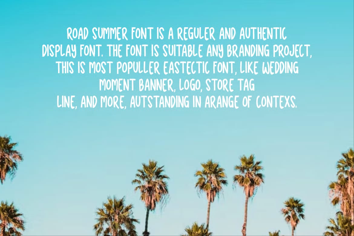 Road Summer Free Font 5