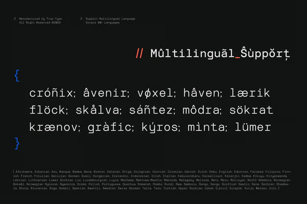 TBJ Interval Free Font – Modern Monospace Sans Serif 2