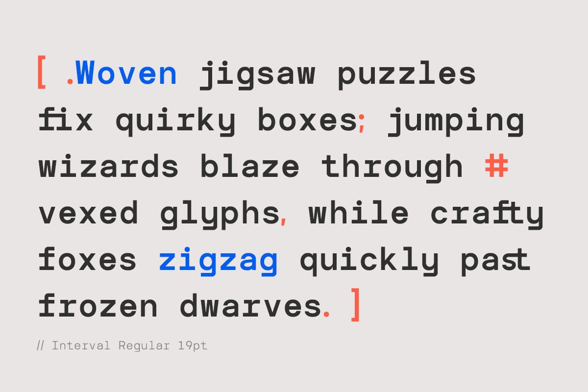 TBJ Interval Free Font – Modern Monospace Sans Serif 6
