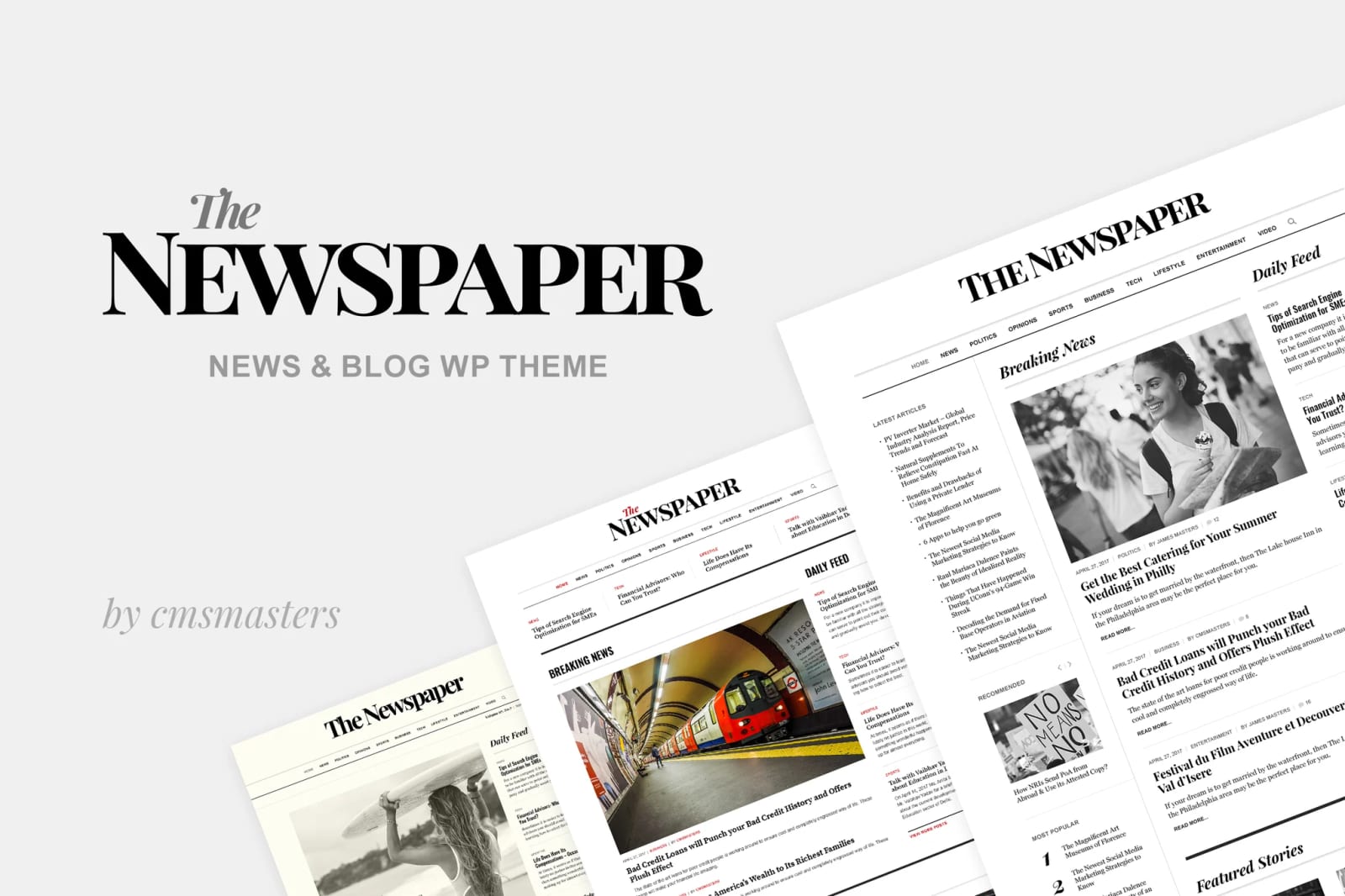 The Newspaper Free News Magazine Editorial WP Theme 1