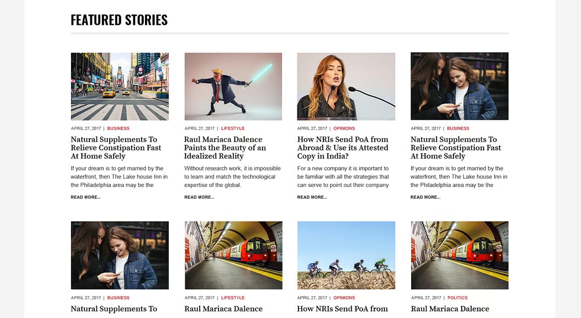 The Newspaper Free News Magazine Editorial WP Theme 4