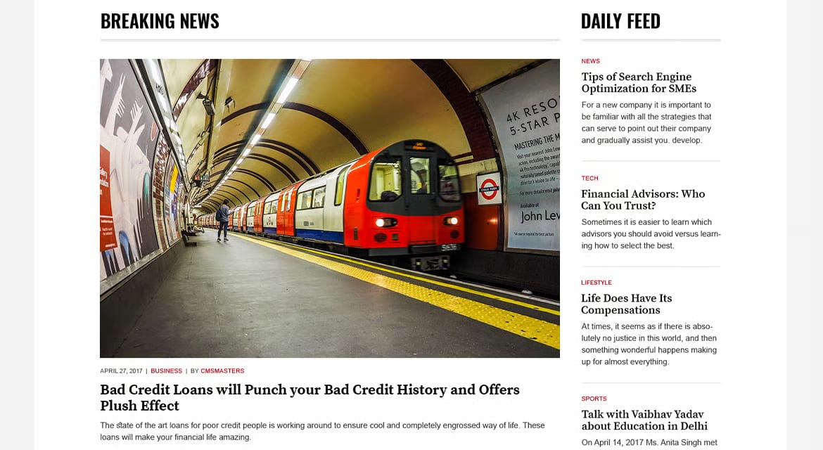 The Newspaper Free News Magazine Editorial WP Theme 5