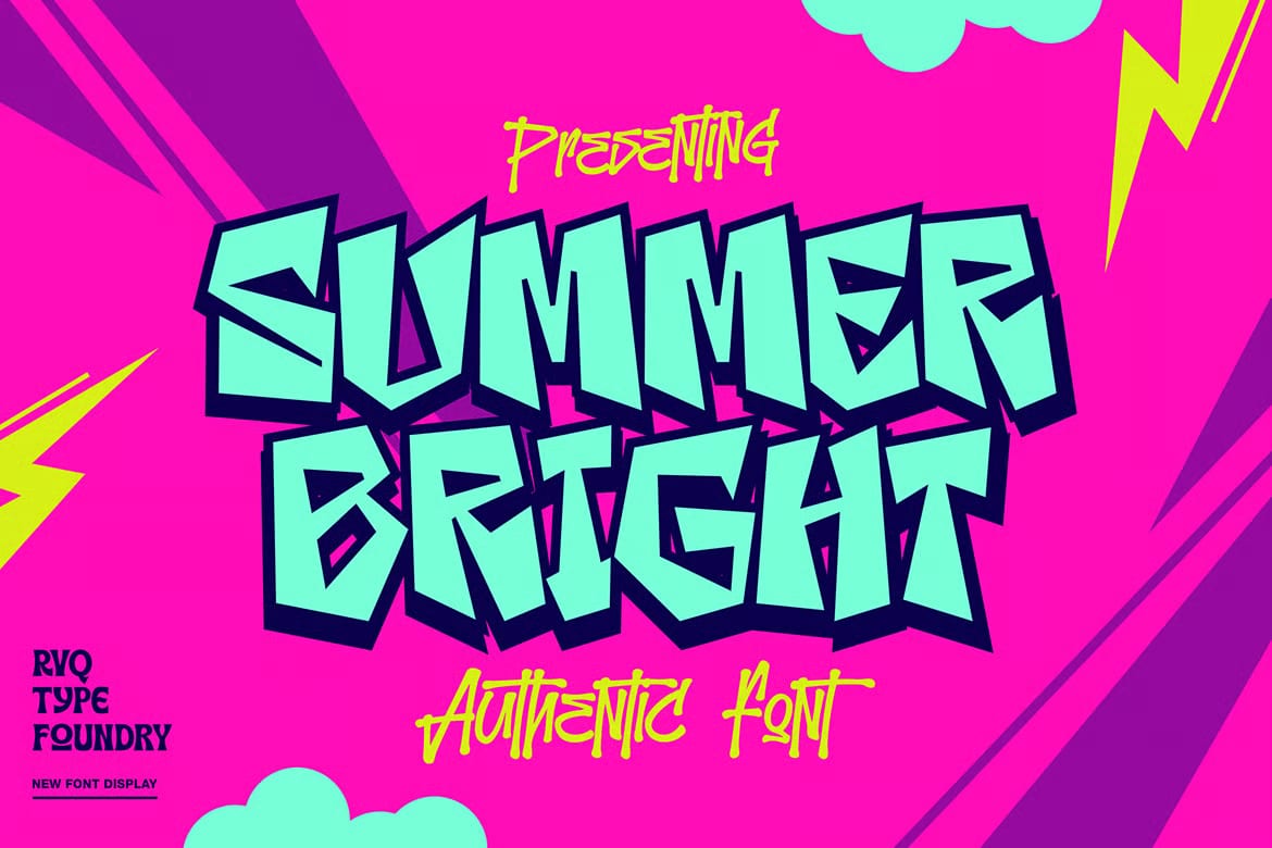The Summer Bright Free Display Font 4