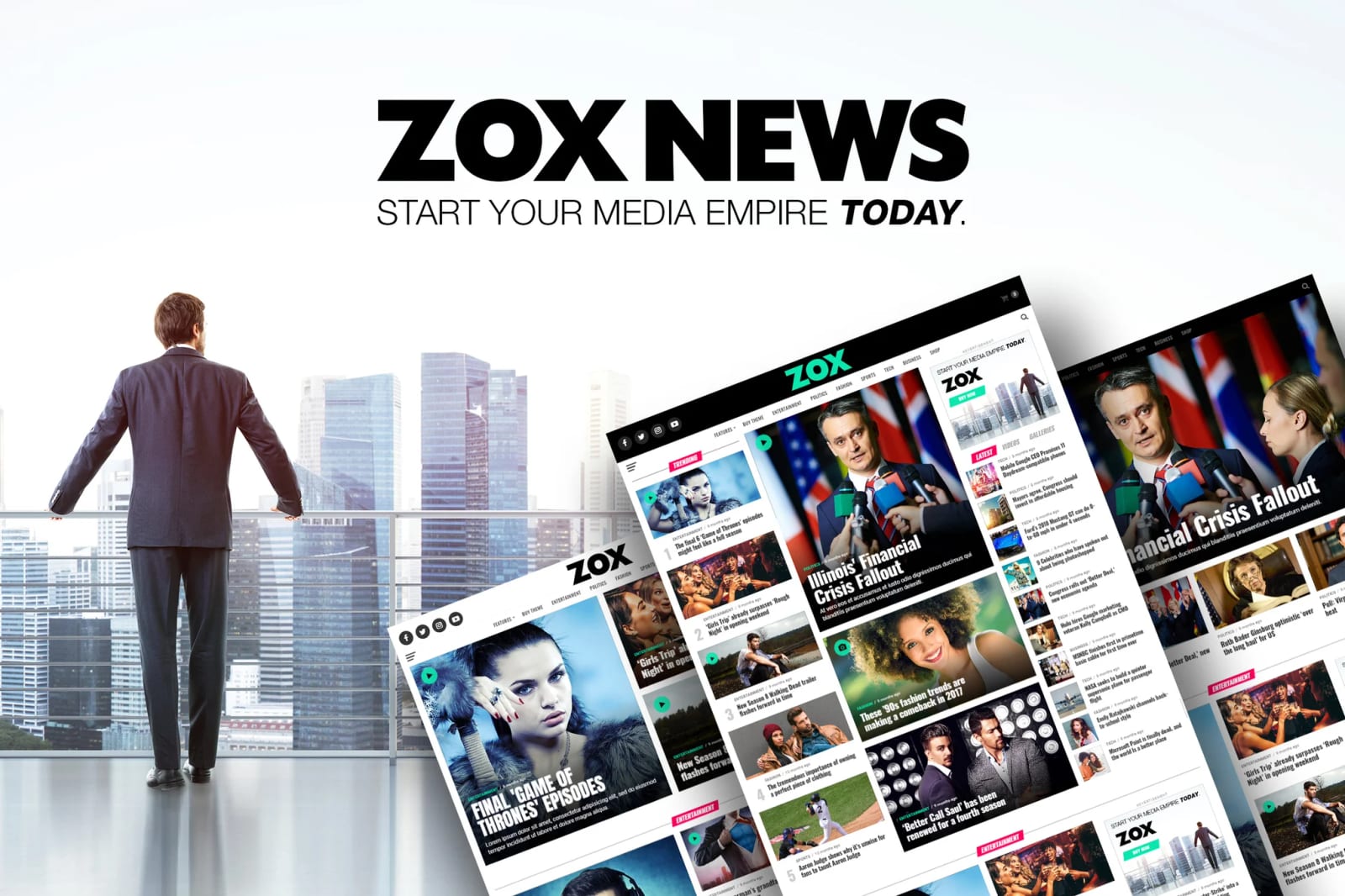 Zox News - Free Professional WordPress News & Magazine Theme 1