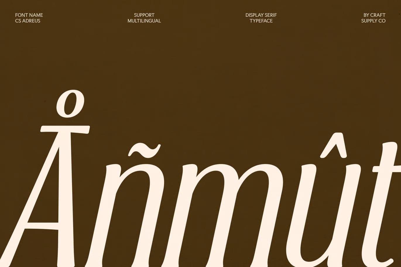 Adreus Free Display Serif Font 5