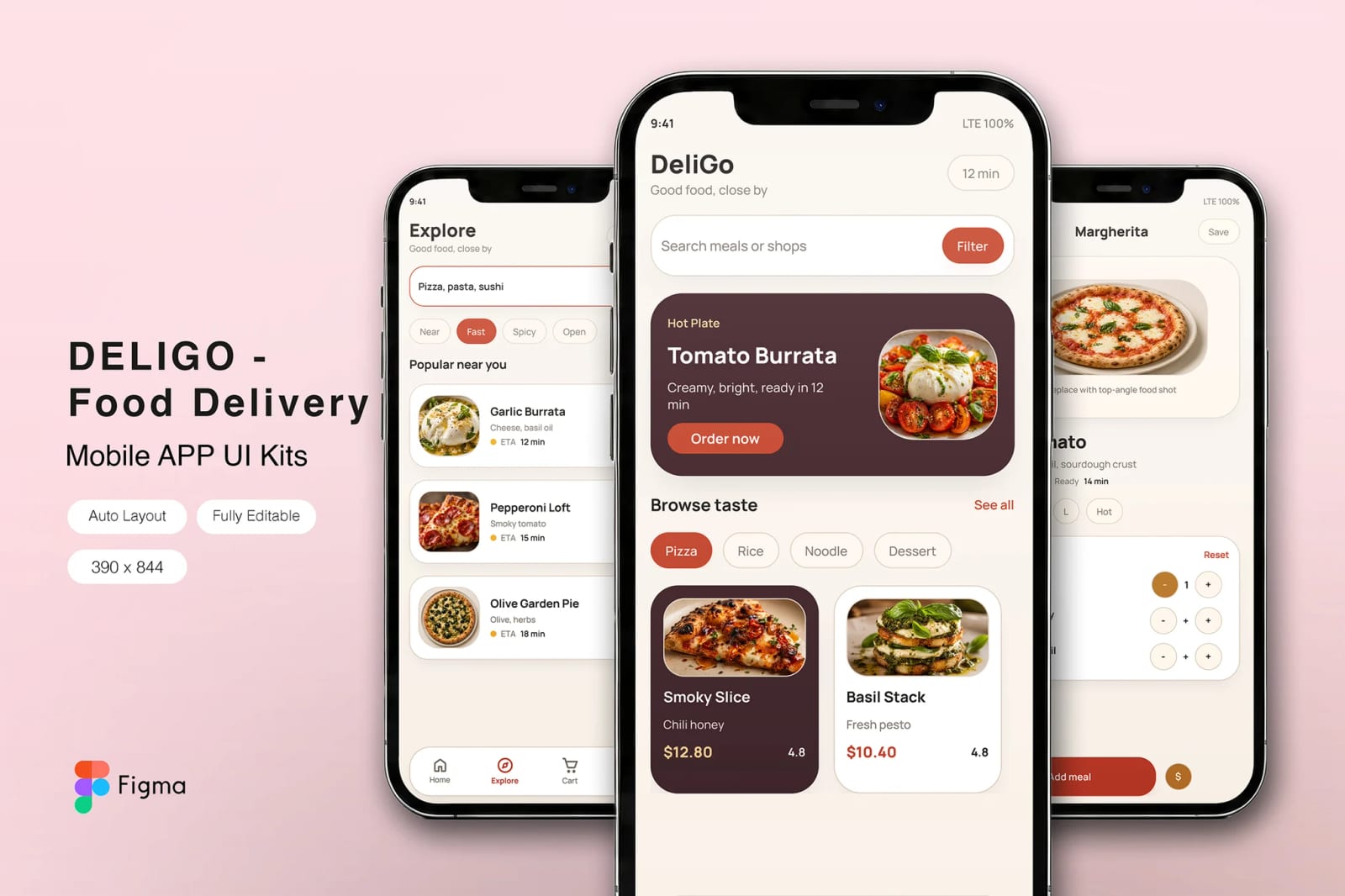 Food Delivery Mobile App Free UI Kit 1