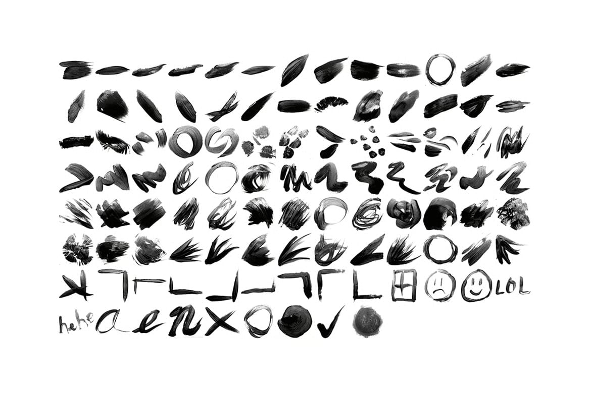 Free 100 Essential Brush Strokes Photoshop Brushes 6