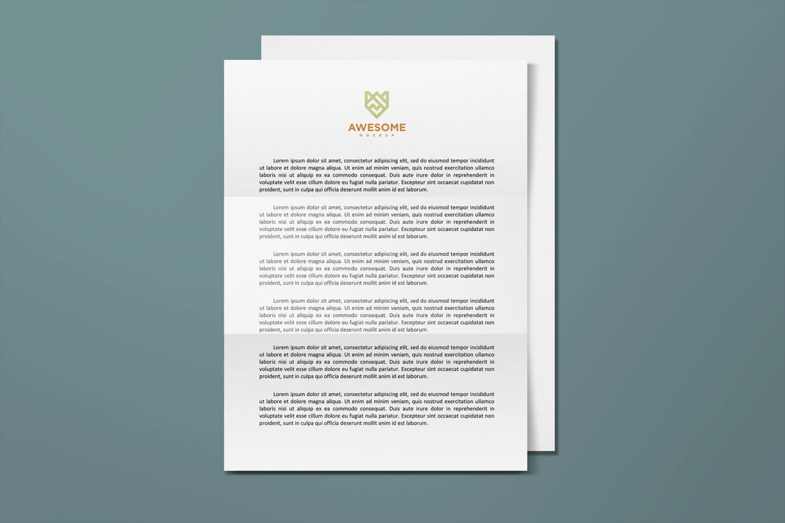 Free A4 Paper Mockup 1