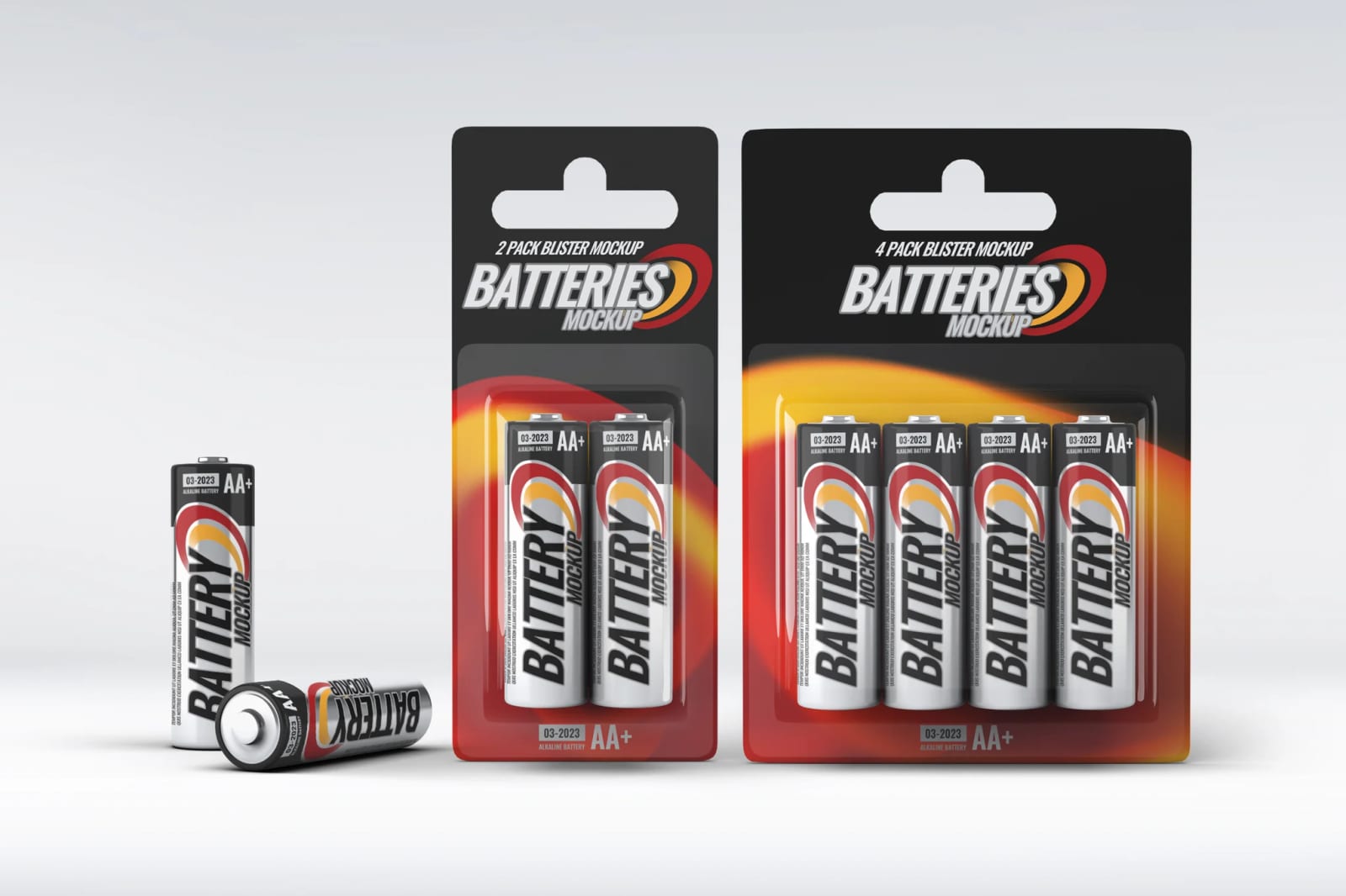 Free Battery Blister Pack Mock-Up 1