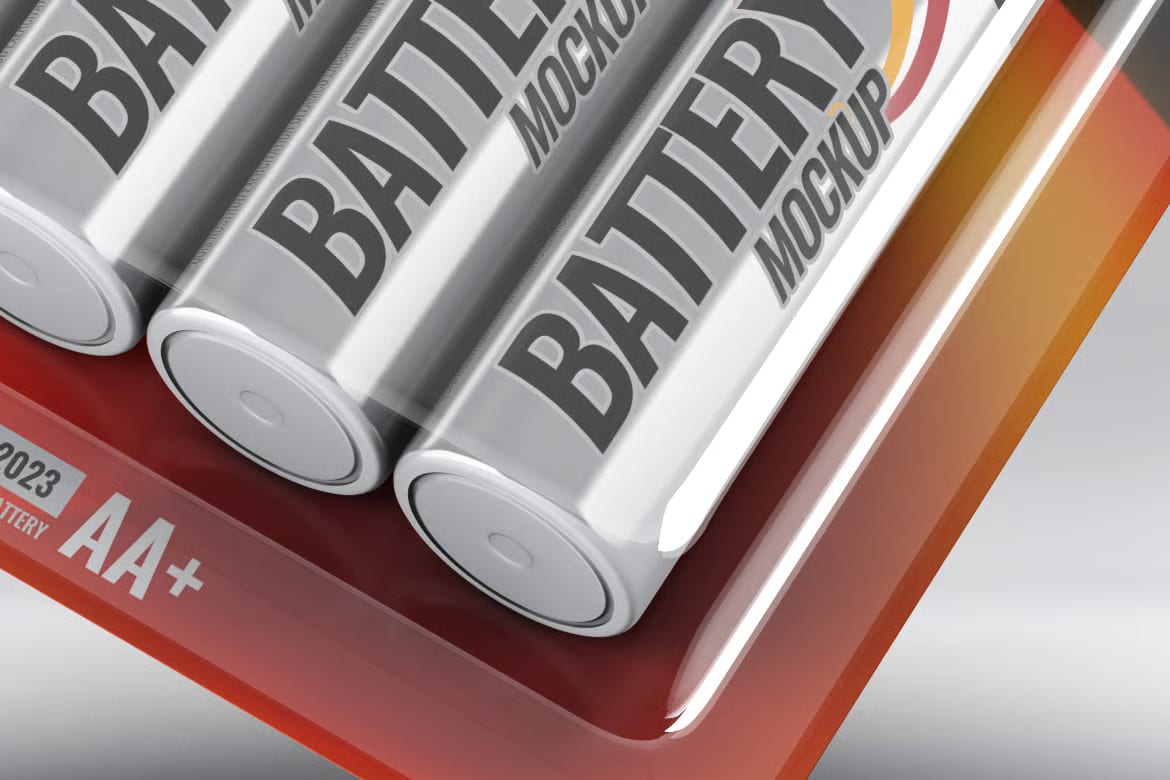 Free Battery Blister Pack Mock-Up 2