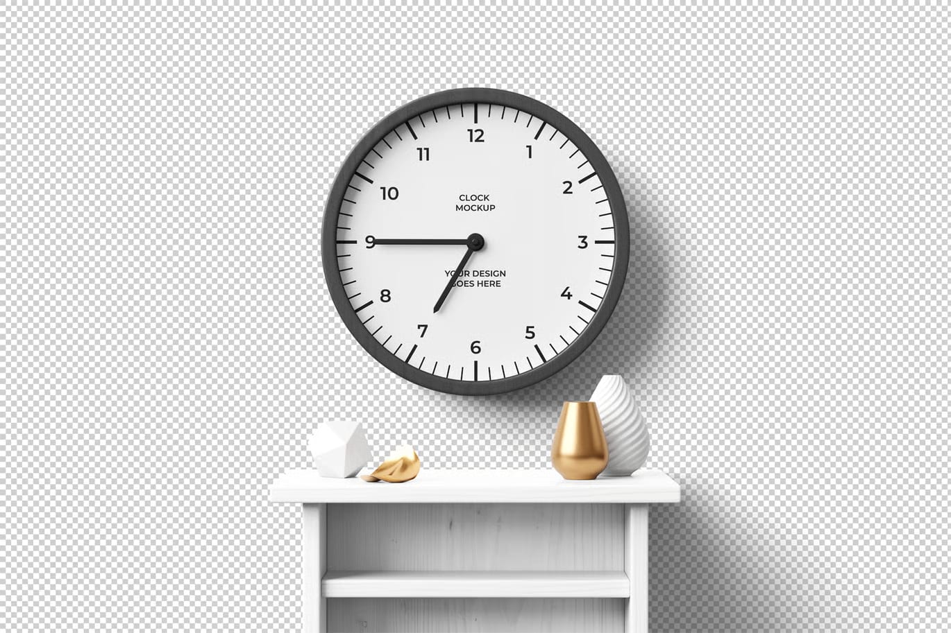 Free Clock Mockup 4