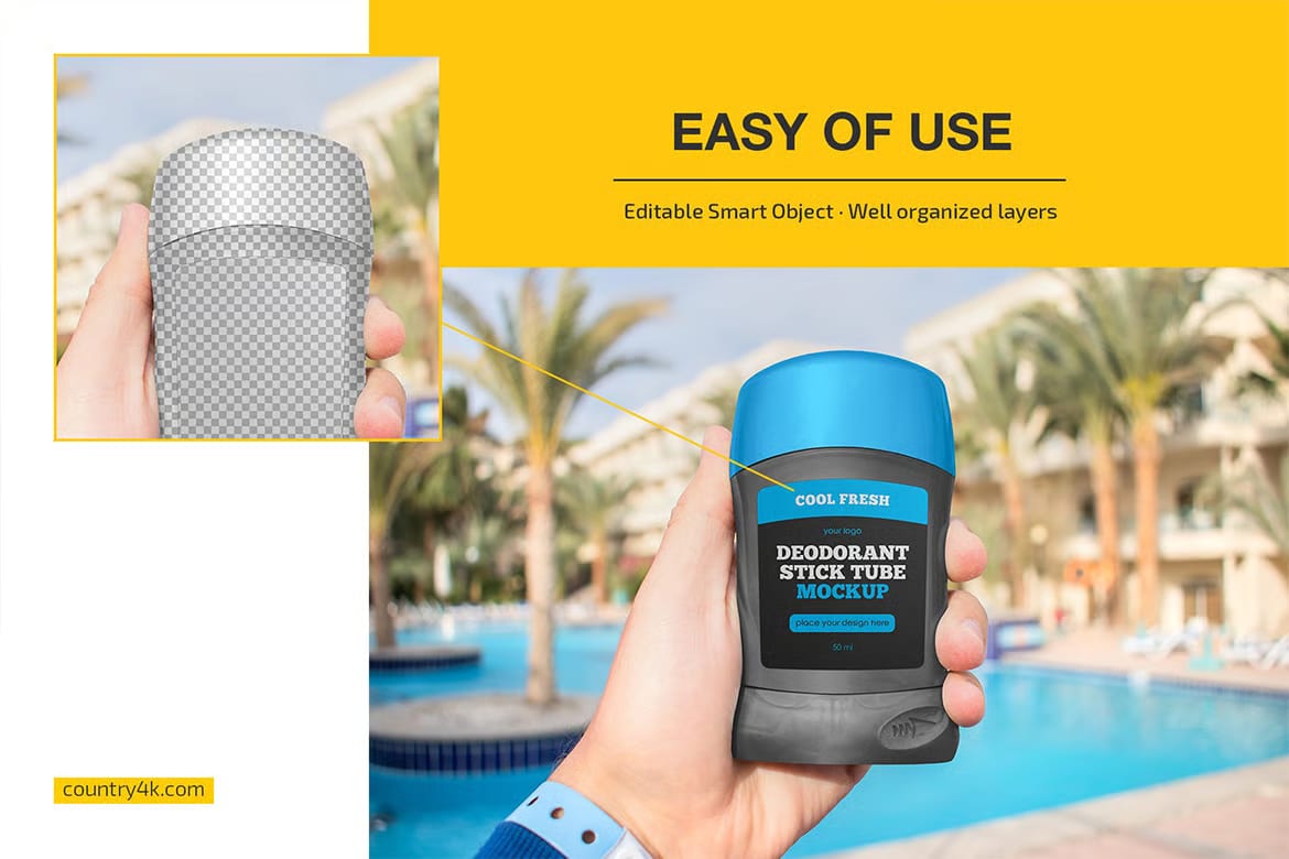 Free Deodorant Stick Tube Mockup Set 3