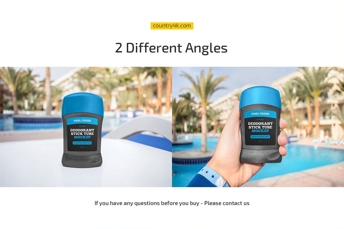Free Deodorant Stick Tube Mockup Set 4