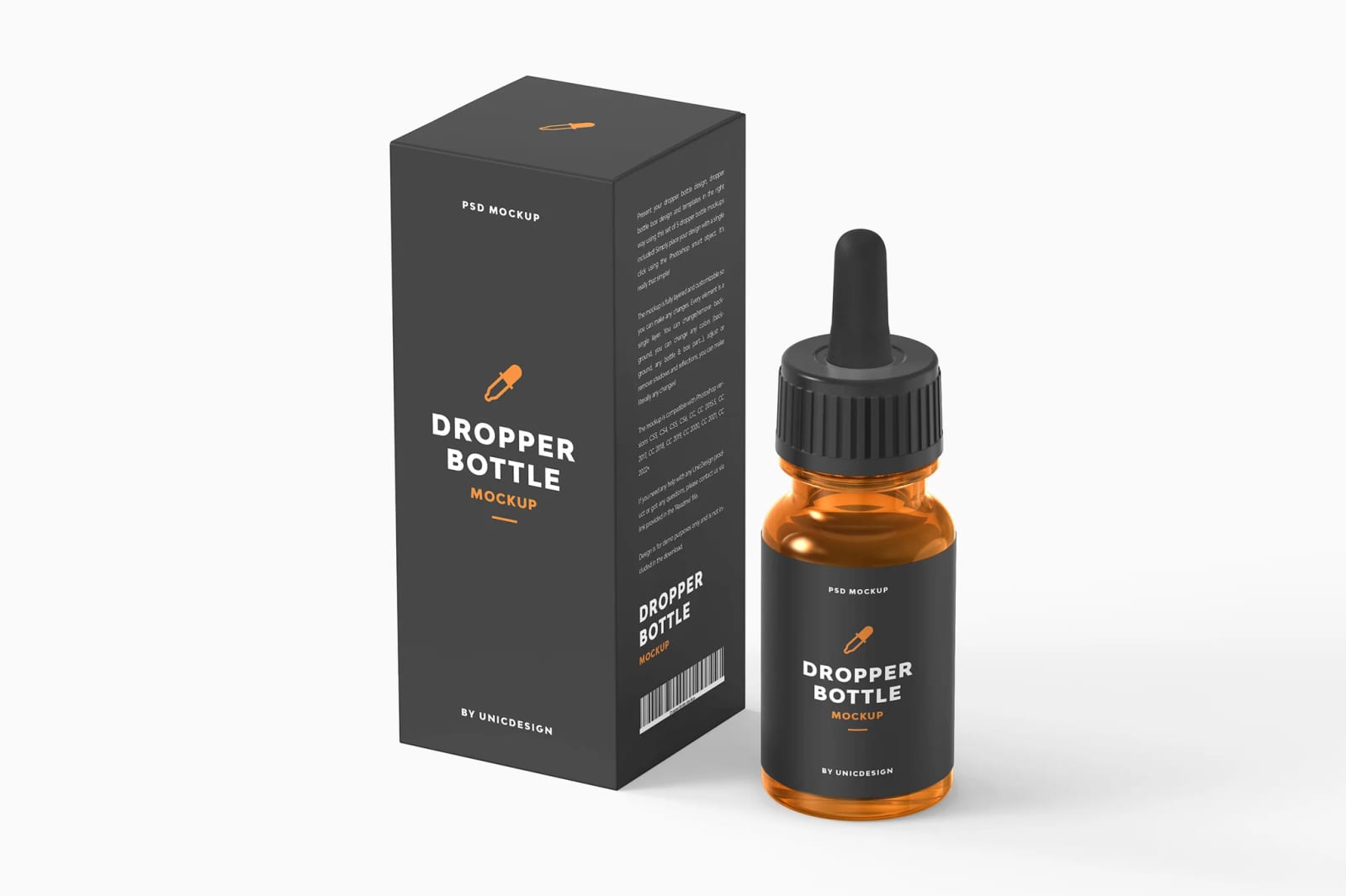 Free Dropper Bottle Mockup 1