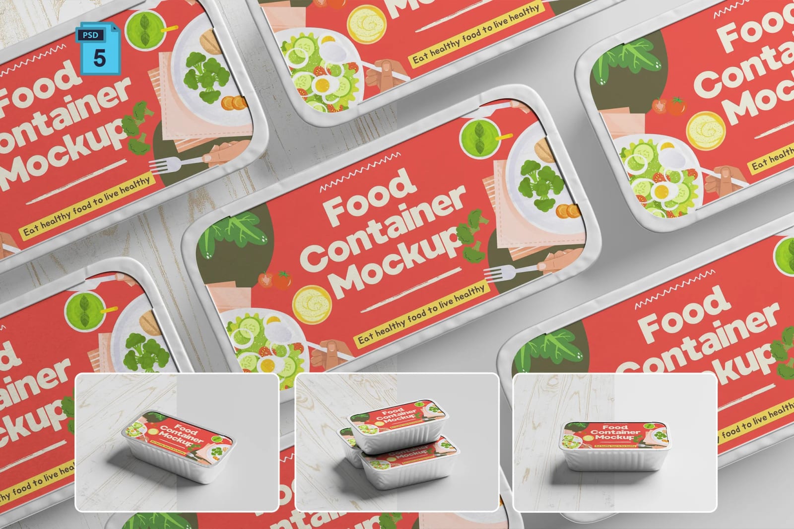 Free Food Container Mockup 1
