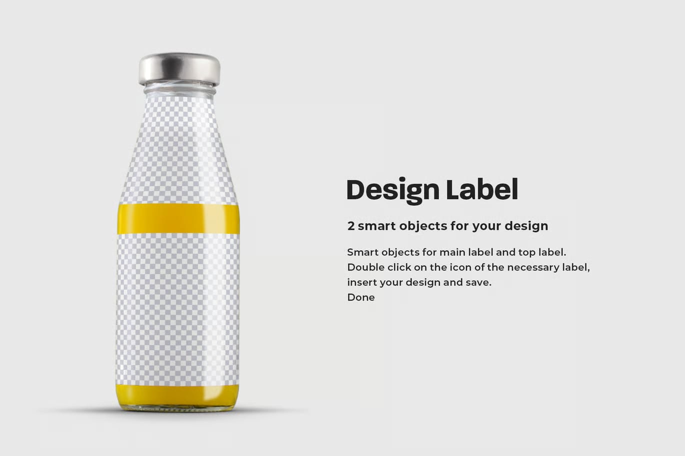 Free Glass Juice Bottle Mockup. 7 Juice Samples 4