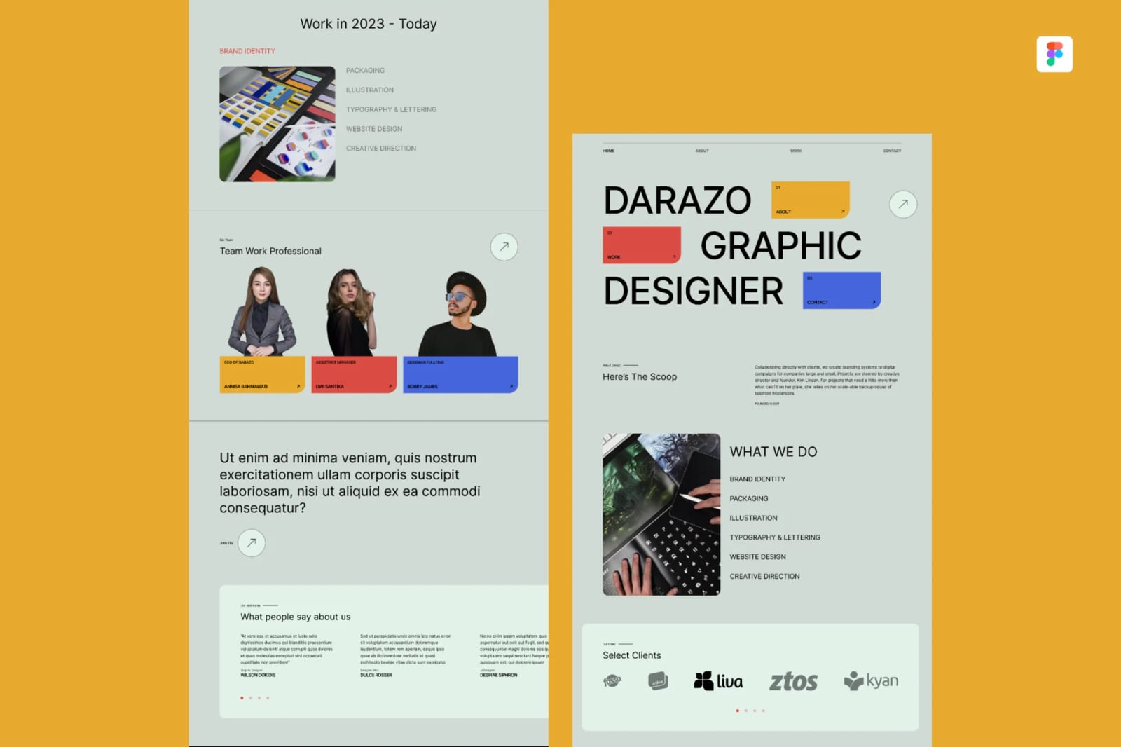 Free Graphic Design Service Website UI 1