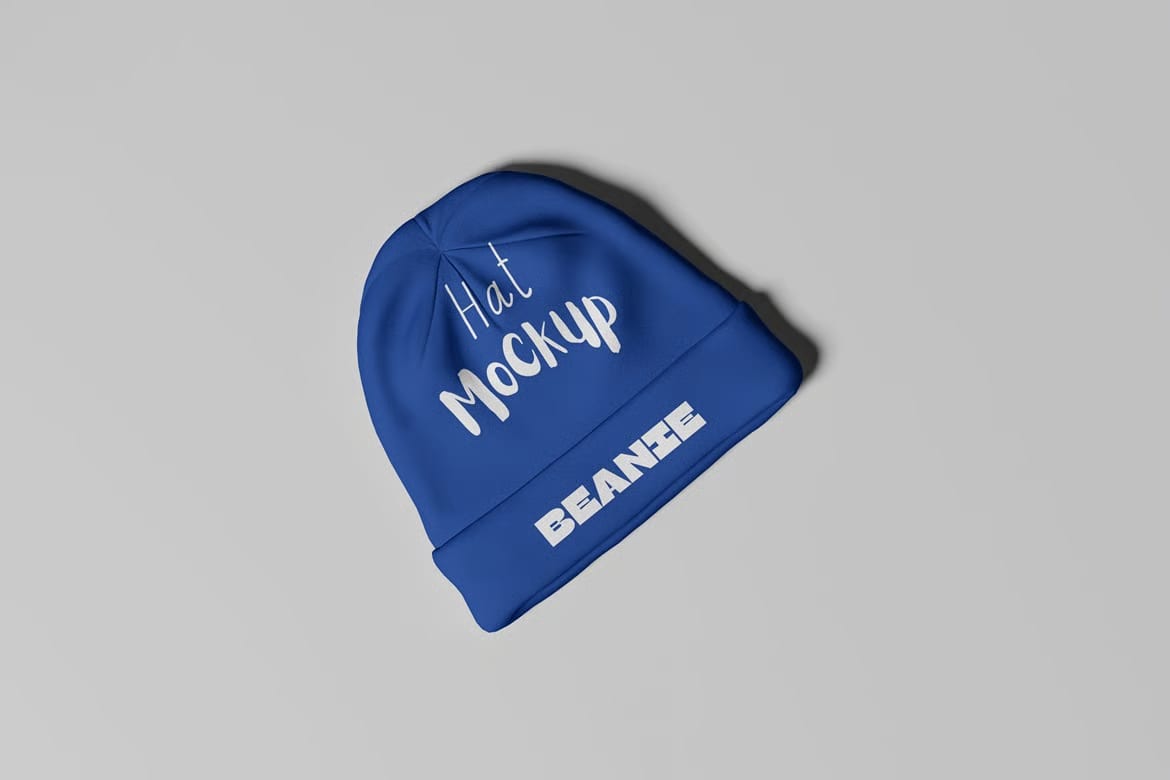 Free High Quality Beani Hat Mockup 2
