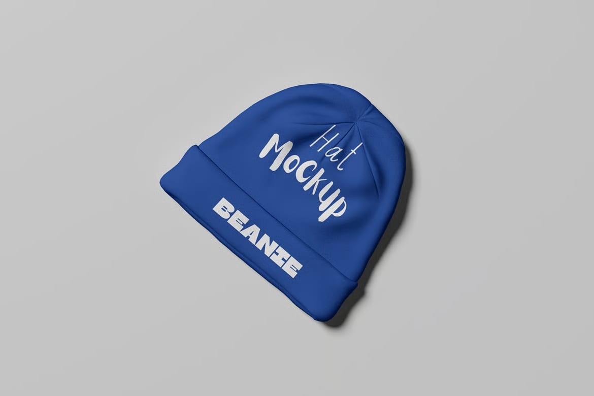 Free High Quality Beani Hat Mockup 4