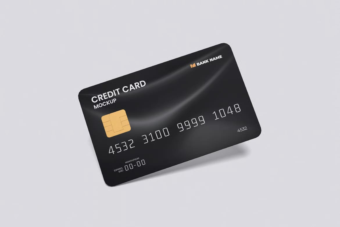 Free High Quality Realistic Credit Card Mockup 2