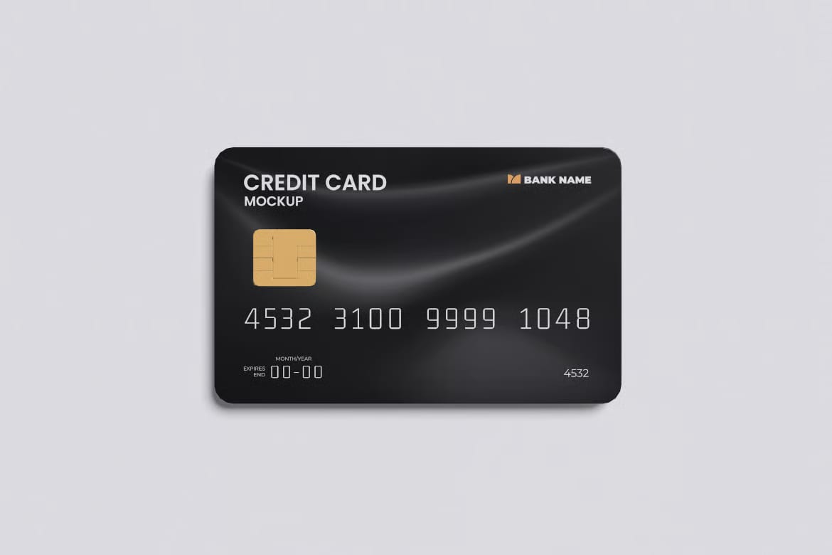 Free High Quality Realistic Credit Card Mockup 5
