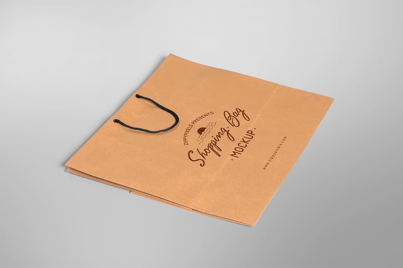 Free High Quality Realistic Paper Bag Mockup 4
