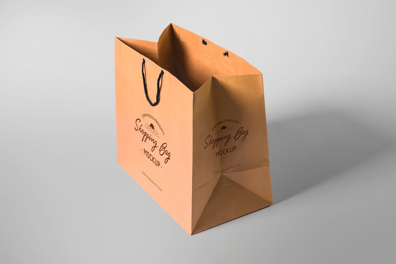 Free High Quality Realistic Paper Bag Mockup 5