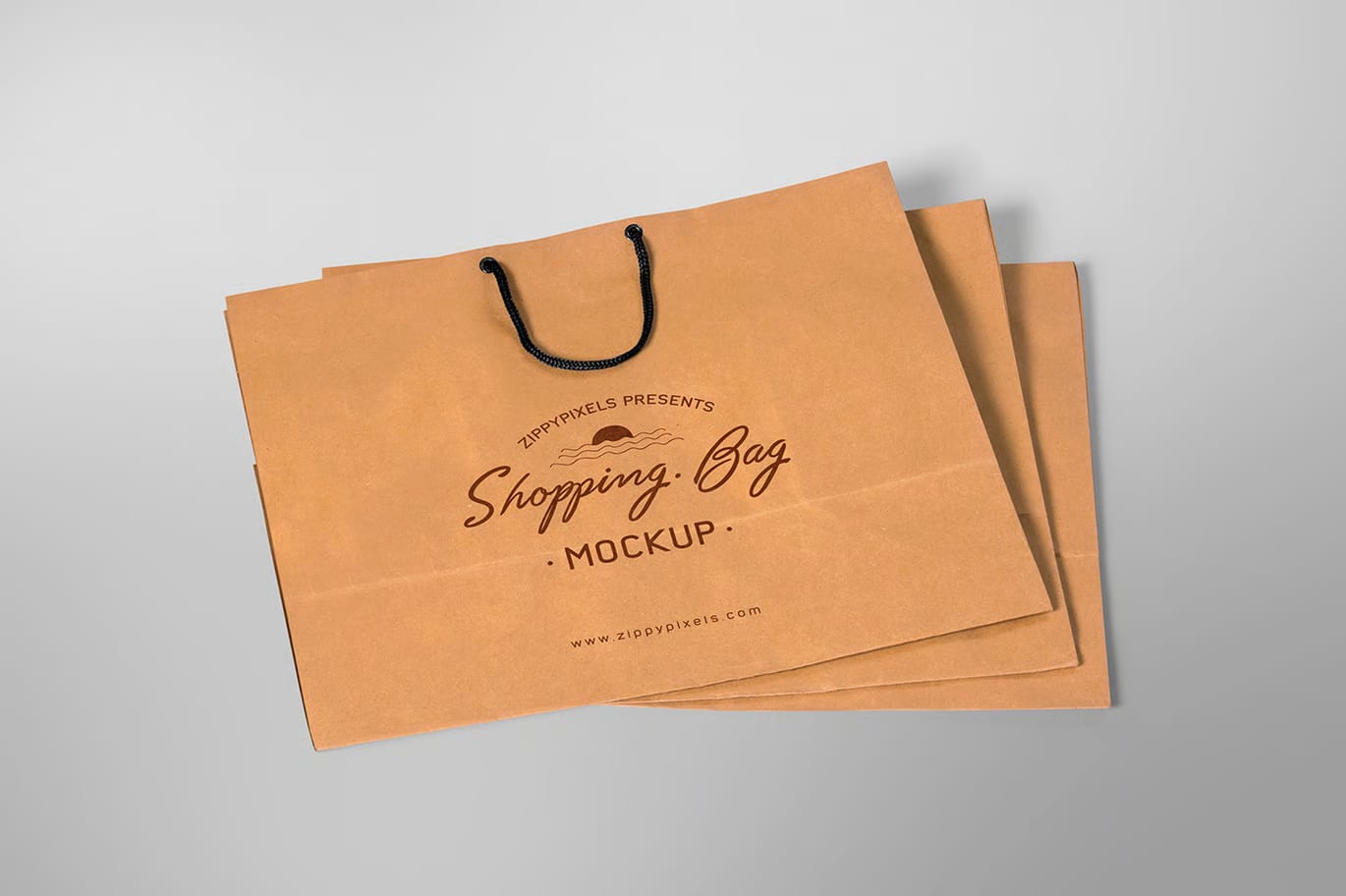 Free High Quality Realistic Paper Bag Mockup 7