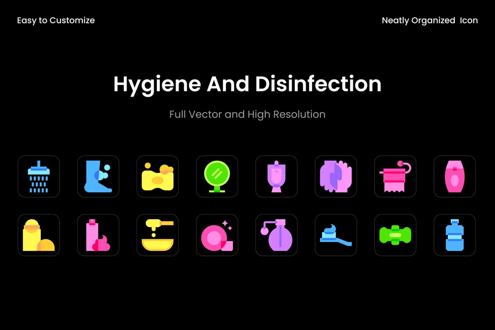 Free Hygiene Disinfection Icons 1