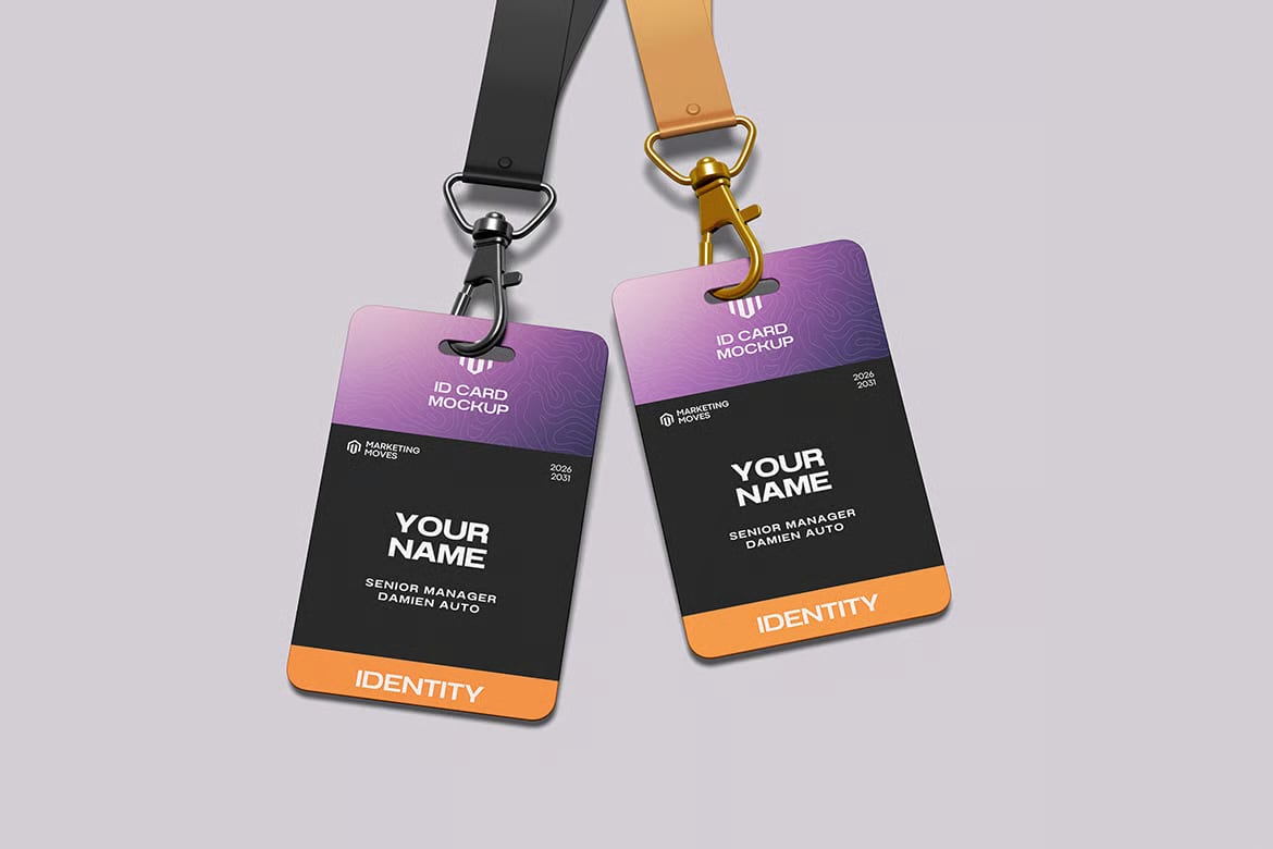 Free ID Card Mockup 2